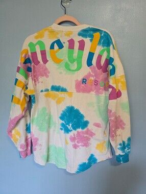 Spirit Jersey Disneyland Resort Womens Tie-Dye Long Sleeve T-shirt XS